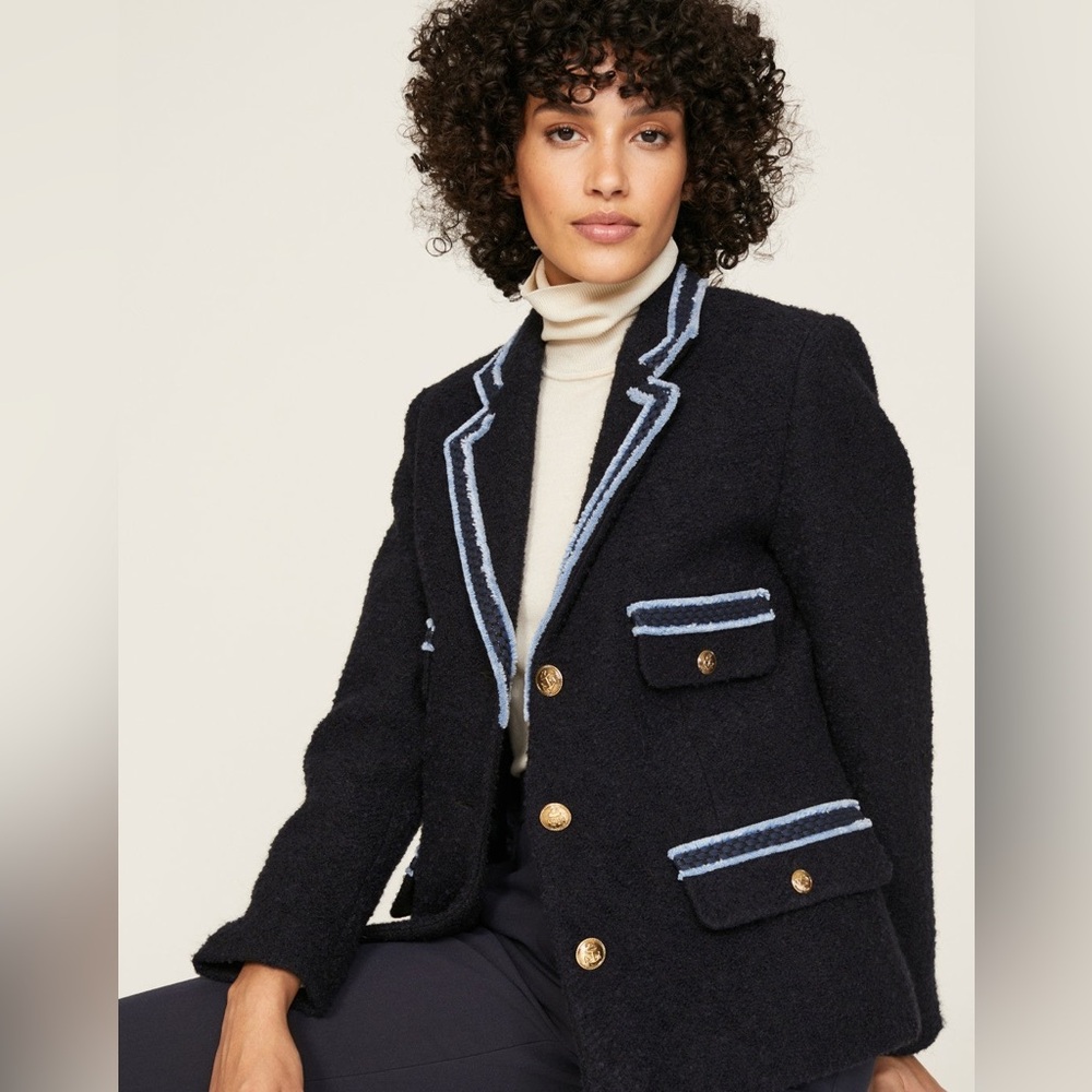 Sandro
Noella Contrast Trim Tweed Jacket - Picture 16 of 16